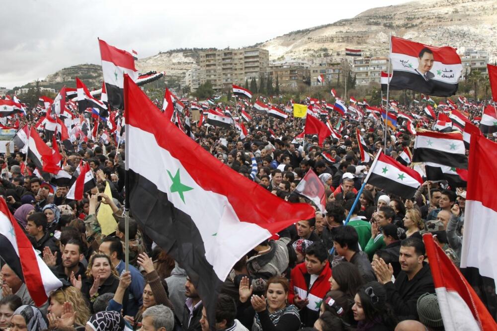 Sirija, Asad pristalice, Foto: Reuters