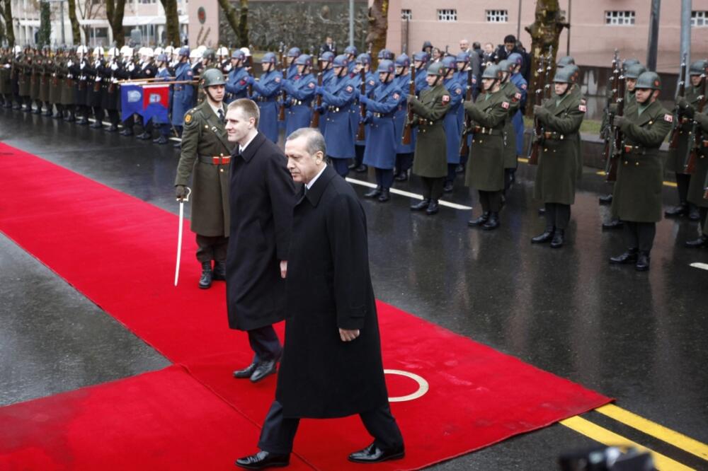 Igor Lukšić, Erdogan, Foto: Rojters
