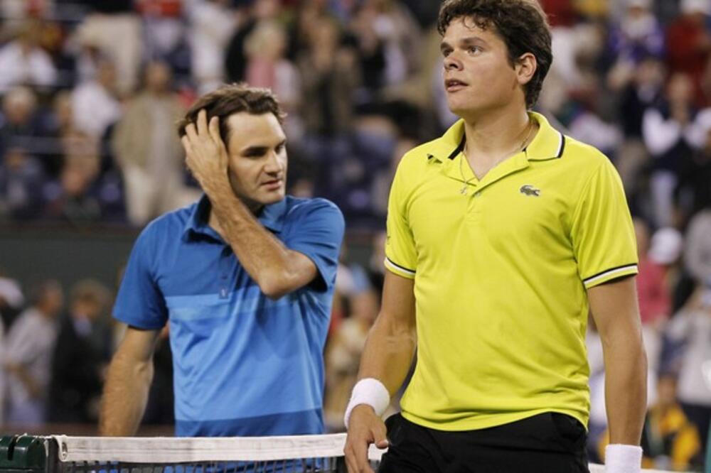 Federer i Raonić, Foto: Reuters