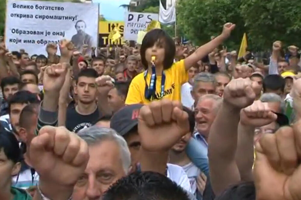 Sa protesta 2012. godine, Foto: TV Vijesti
