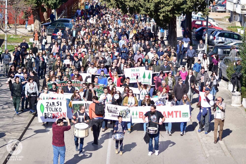 Sa protesta u Baru, Foto: Danilo Pavlović