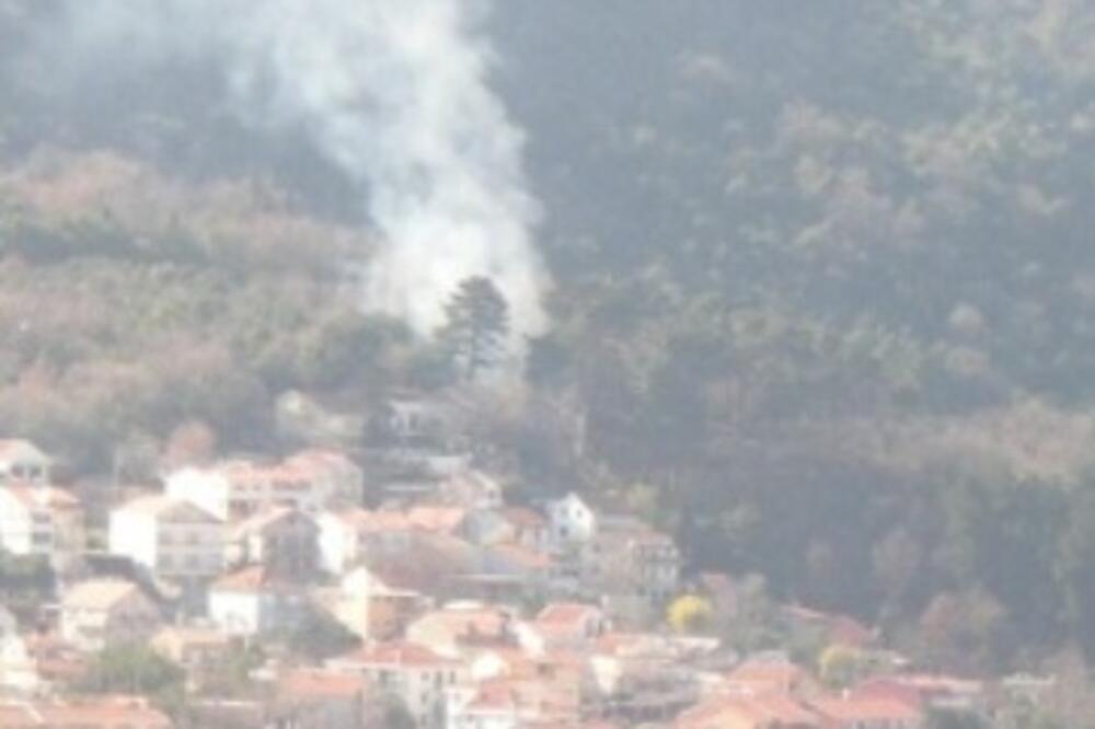 požar Prčanj, Foto: Radiokotor.com