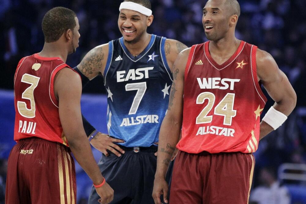 Kobi Brajant, Kris Pol, Karmelo Entoni, Foto: Beta/AP