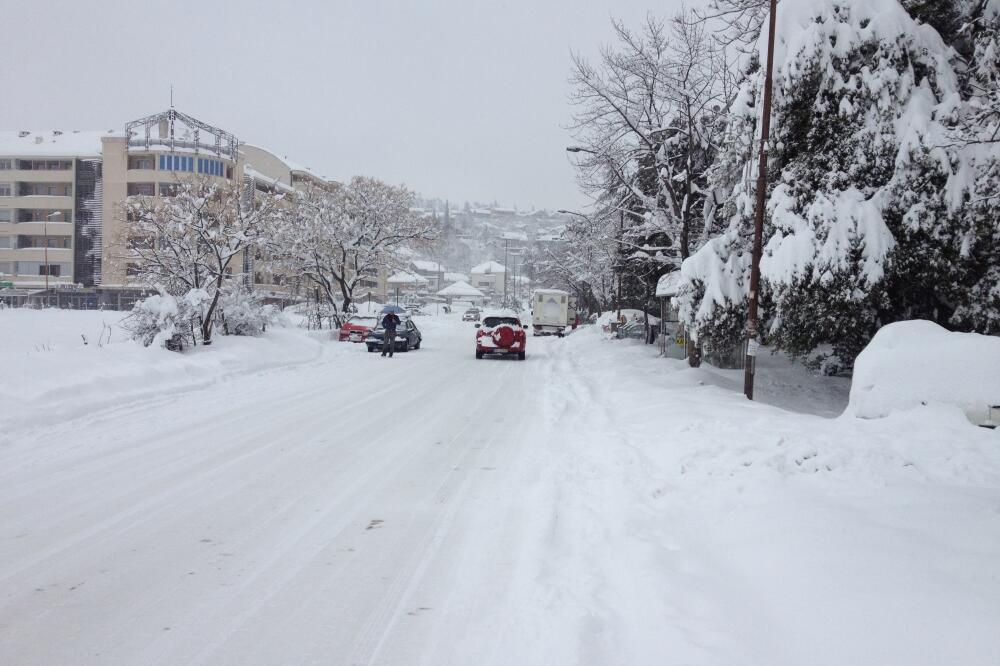 Podgorica, snijeg, Foto: Blažo Milić