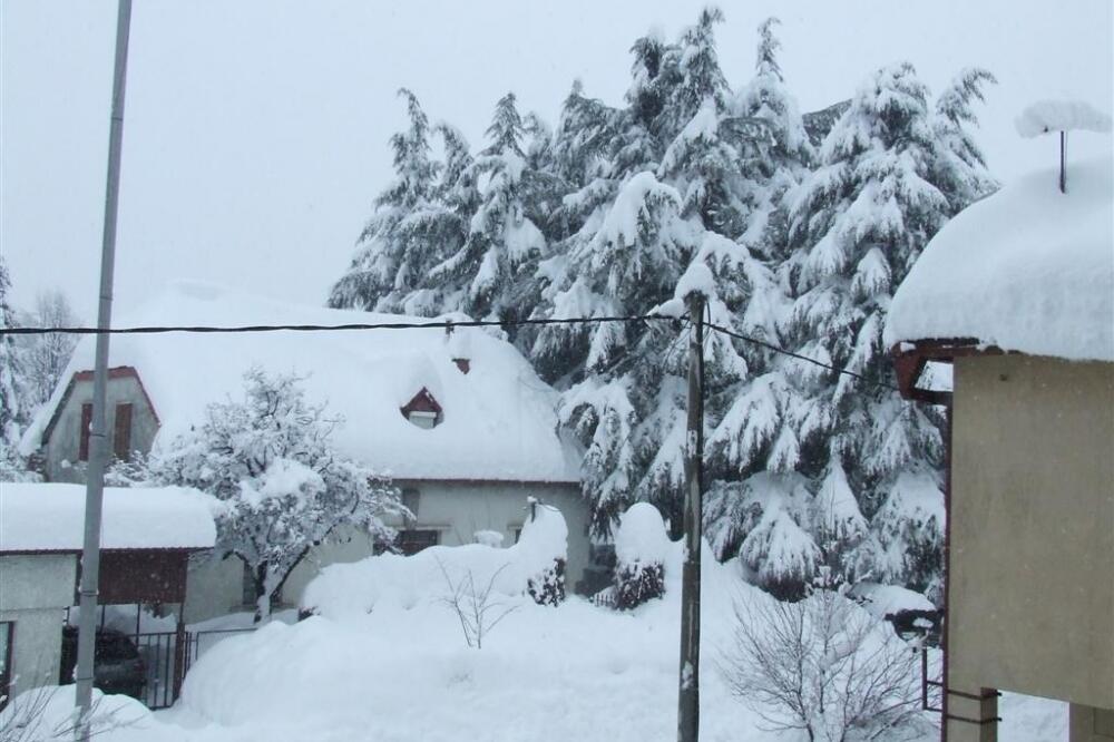Cetinje snijeg, Foto: Čitalac reporter