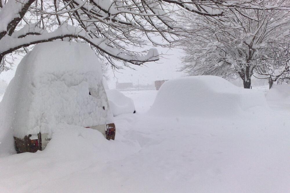 Podgorica, snijeg, Foto: Milica Novaković