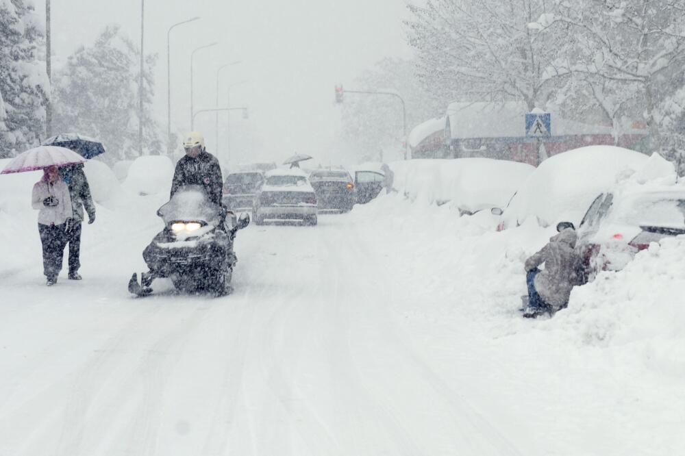 Podgorica, snijeg, Foto: Vesko Belojević