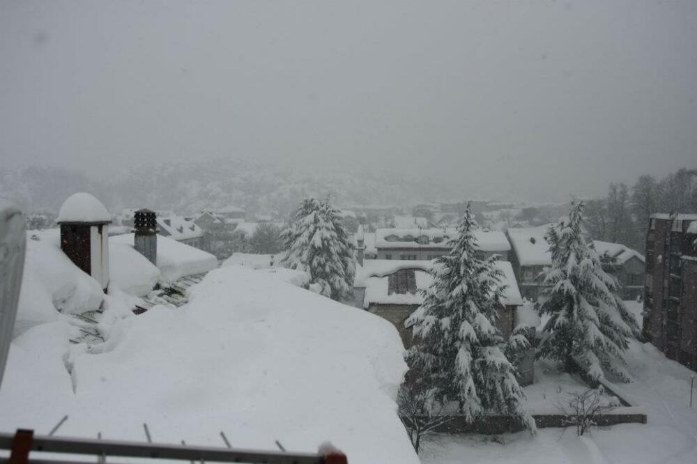 Cetinje, snijeg, Foto: Čitalac reporter