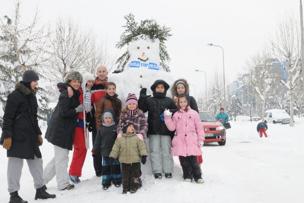 Podgorica, snijeg, Foto: Savo Prelević