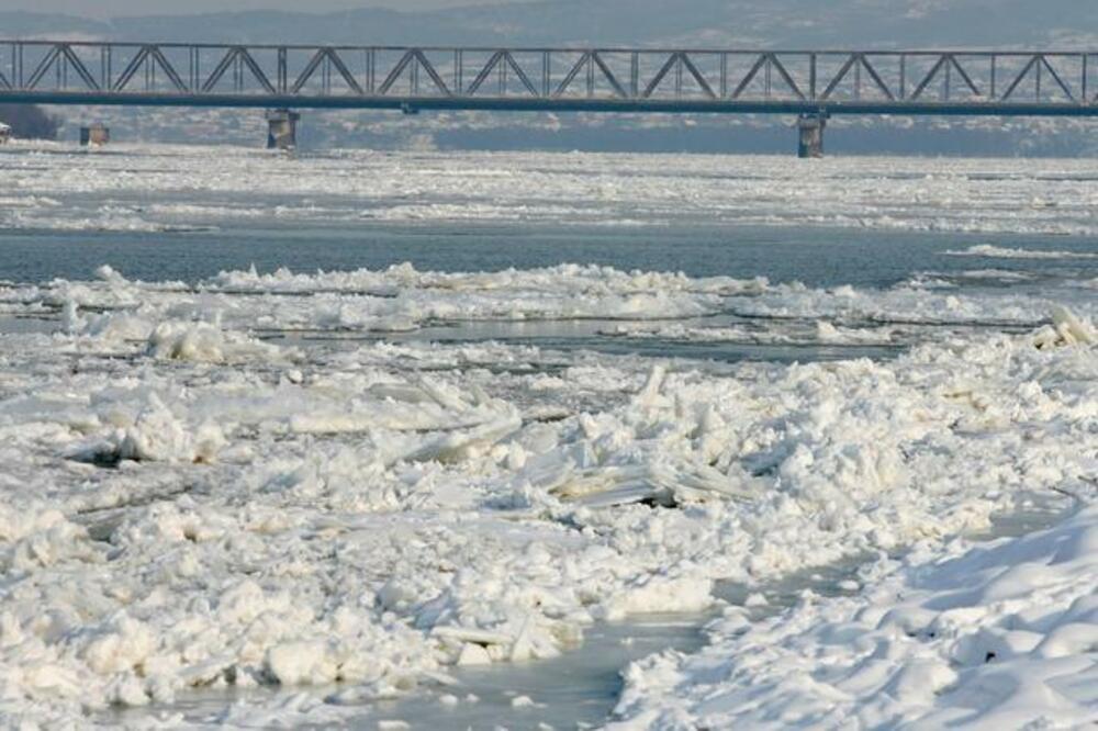 Dunav, snijeg, Foto: Beta