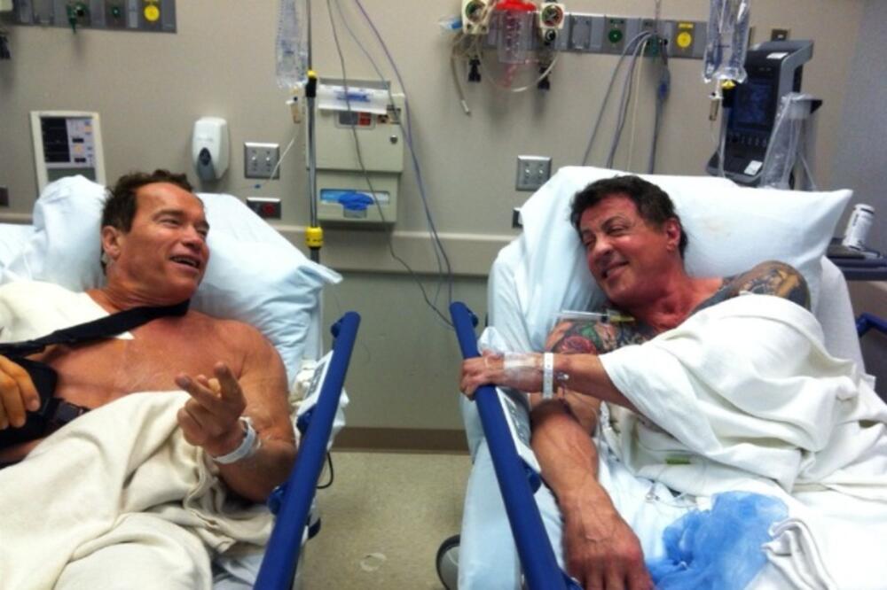 Arnold Švarceneger, Silvester Stalone, Foto: Printscreen