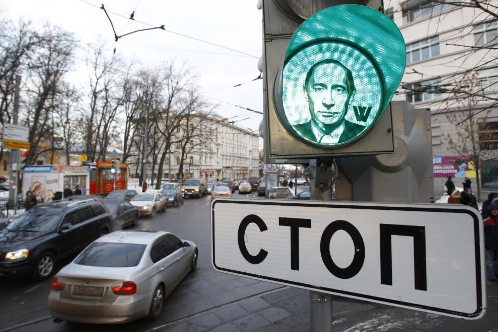 Putin semafor, Foto: Reuters