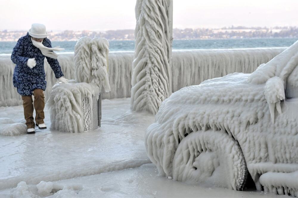 Evropa pomet i zima, sijeg, Foto: Beta/AP