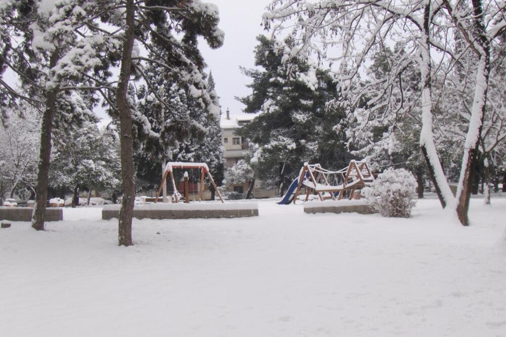 Podgorica, snijeg, Foto: Čitalac reporter