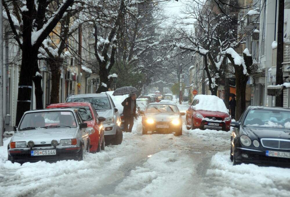 Podgorica, snijeg