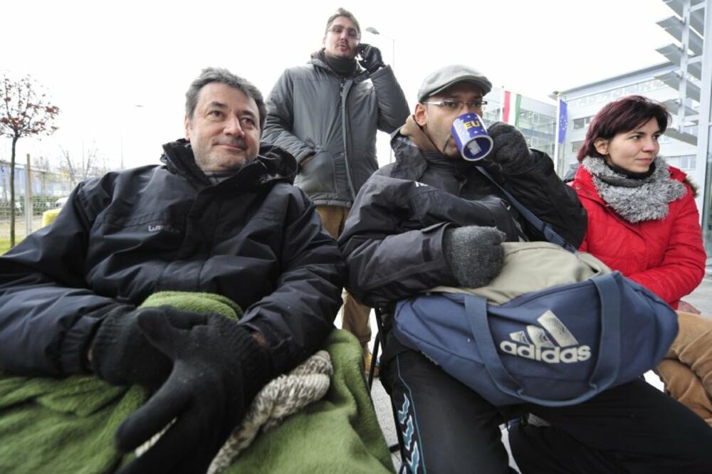 Mađarska, novinari, štrajk, Foto: AFP