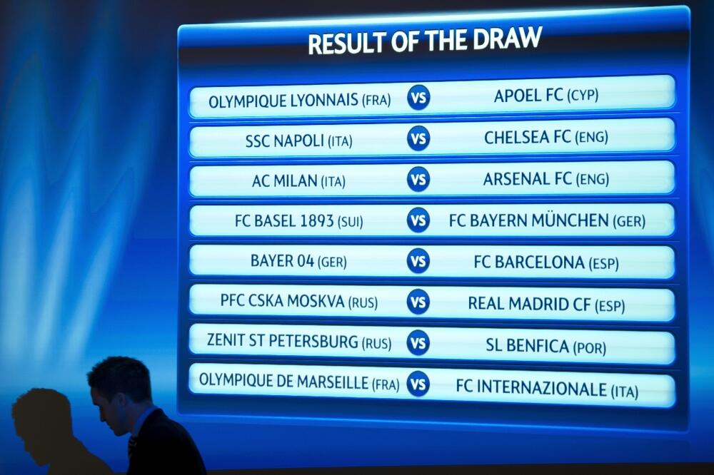 Žrijeb Liga šampiona, Foto: Beta/AP