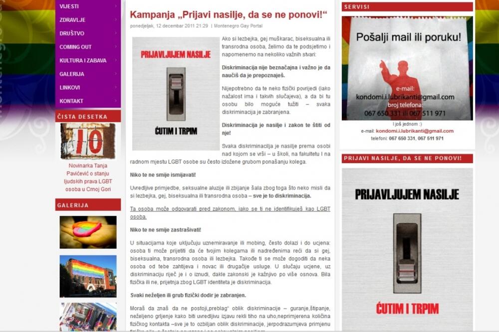 Montenegro gej, Foto: Montenegro-gay.me