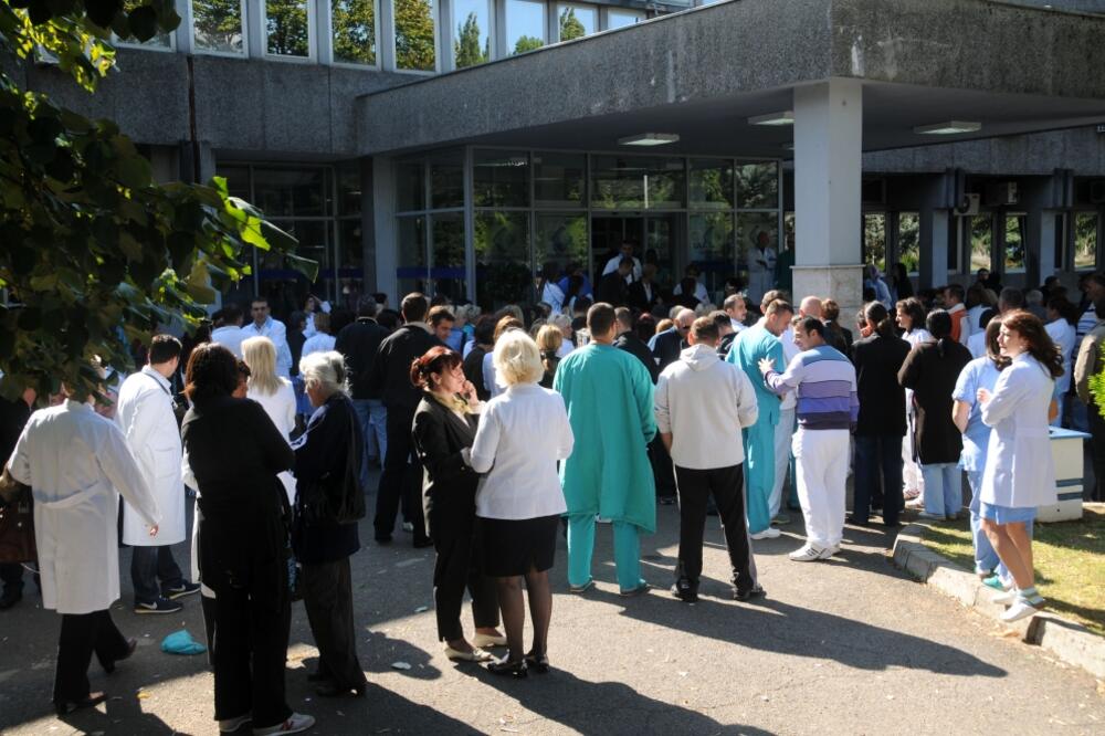 štrajk medicinara, Foto: Boris Pejović