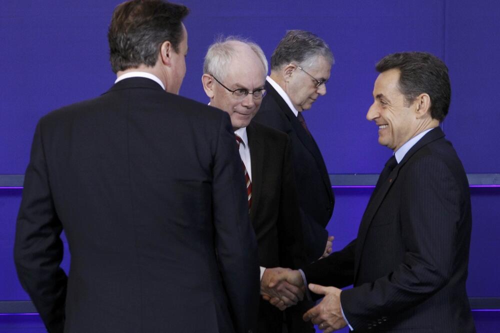 Kameron, Van Rompej, Sarkozi, Foto: Reuters
