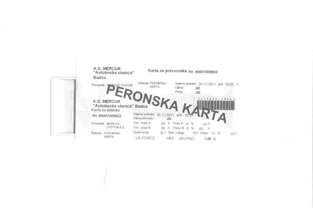 peronska karta, Foto: Merkur