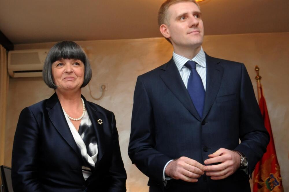 Igor Lukšić, Ranka Čarapić, Foto: Boris Pejović