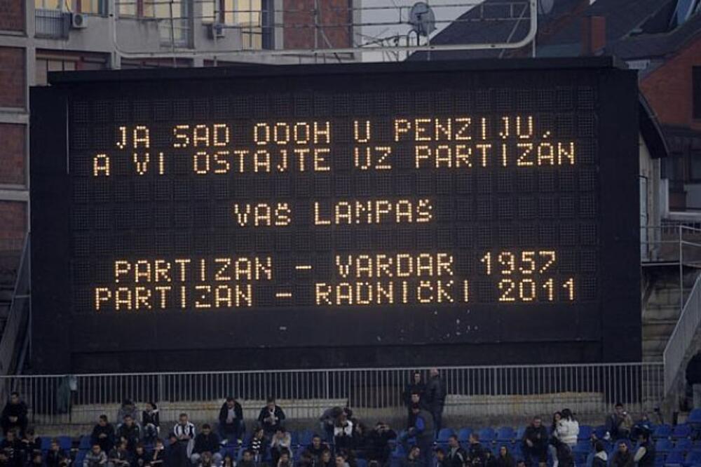 Semafor Partizana, Foto: Www.partizan.rs