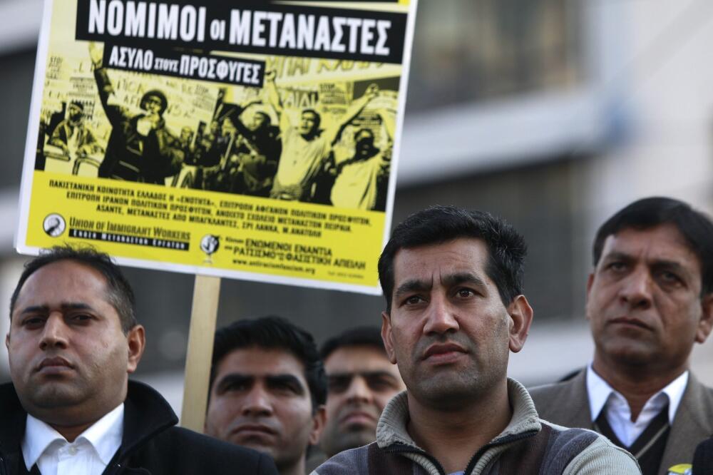 Atina, protesti, imigranti, Foto: Reuters
