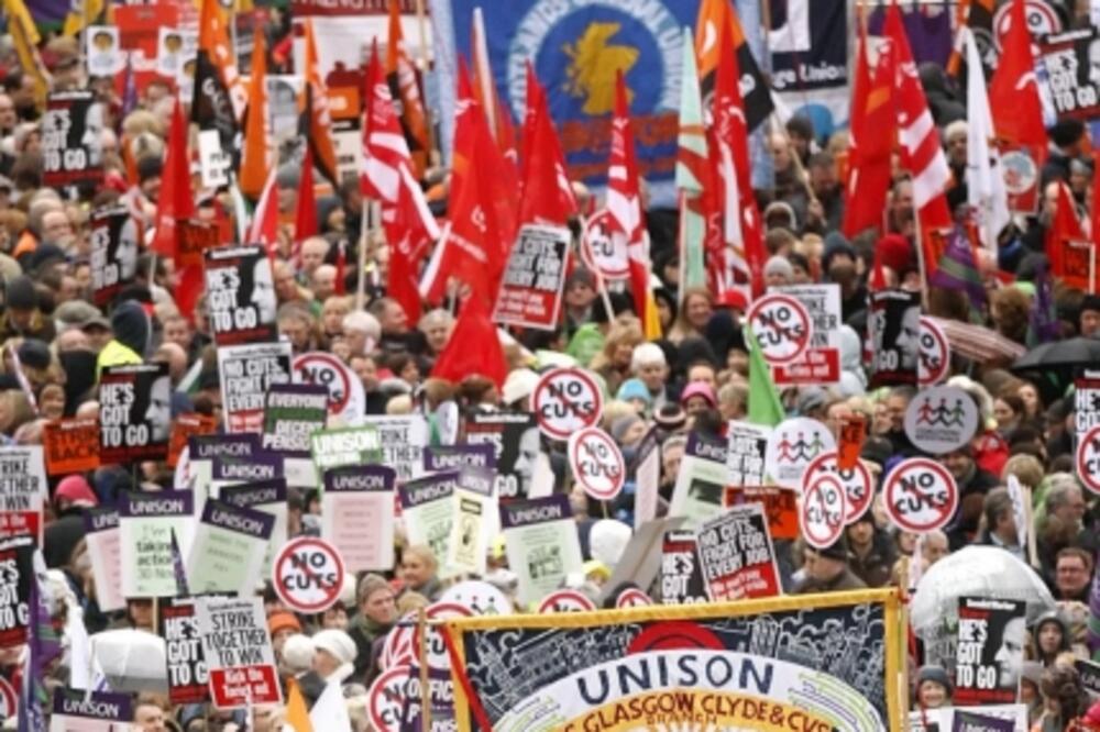 Protesti Britanija, Foto: Beta/AP