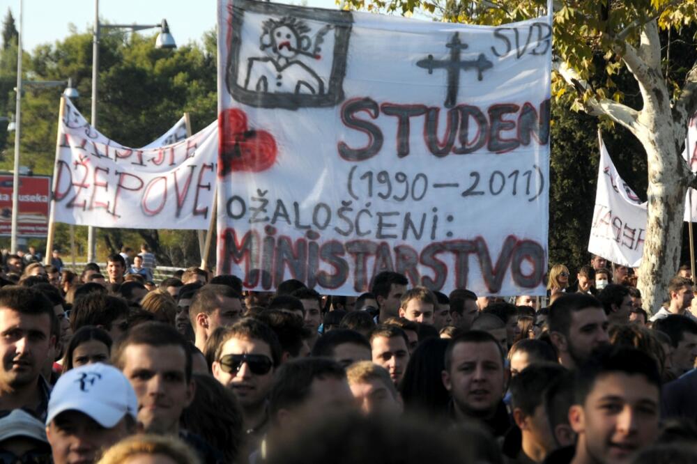 Protest studenata, Foto: Boris Pejović