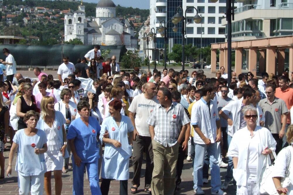 medicinari, štrajk 2008., Foto: Vesko Belojević