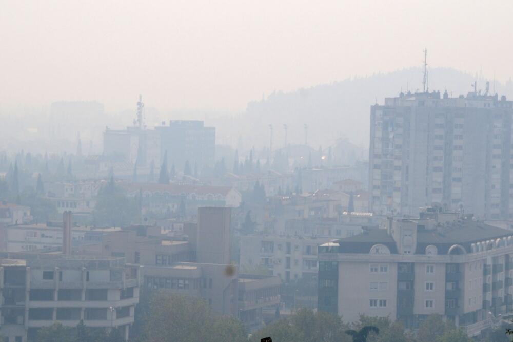 Podgorica, magla, Foto: Luka Zeković