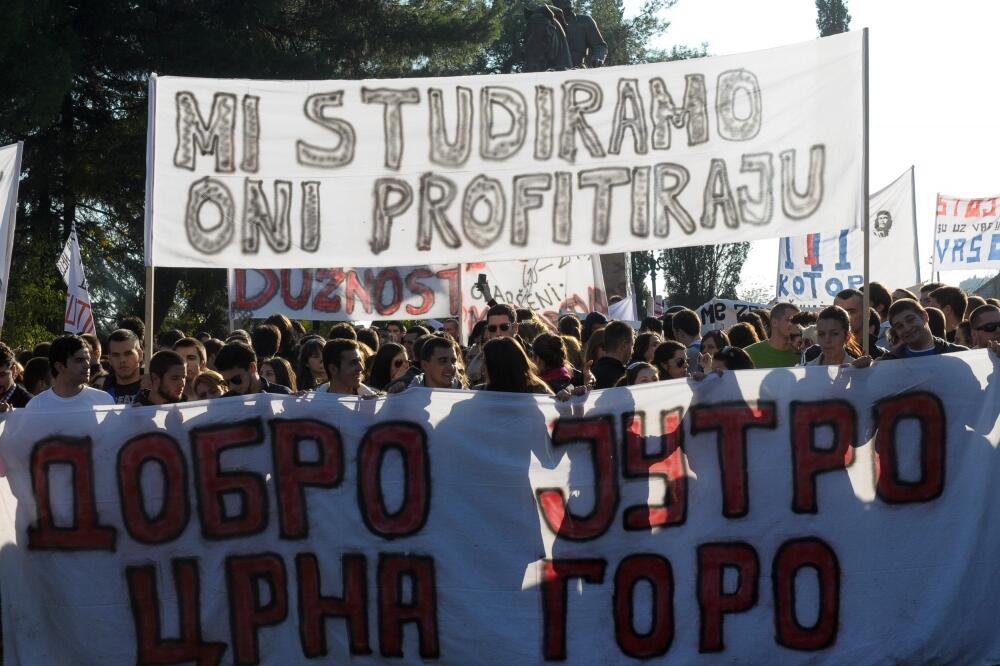 Protest studenata, Foto: Savo Prelević