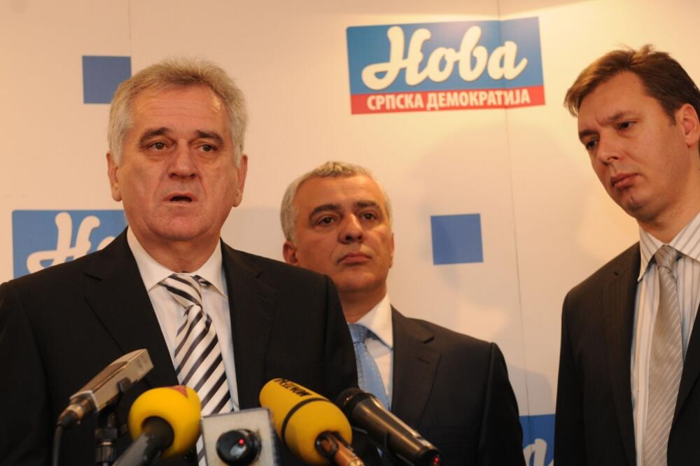 Toma Nikolić, Aleksandar Vučić, Andrija Mandić, Foto: Savo Prelević