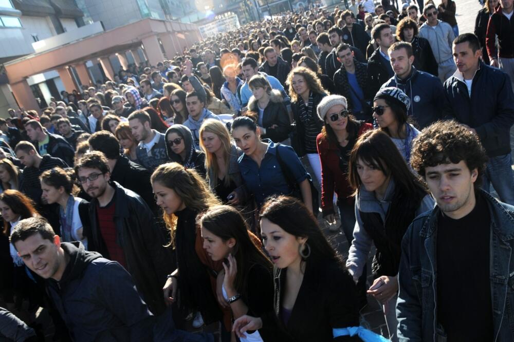 Protest studenata, Foto: Boris Pejović