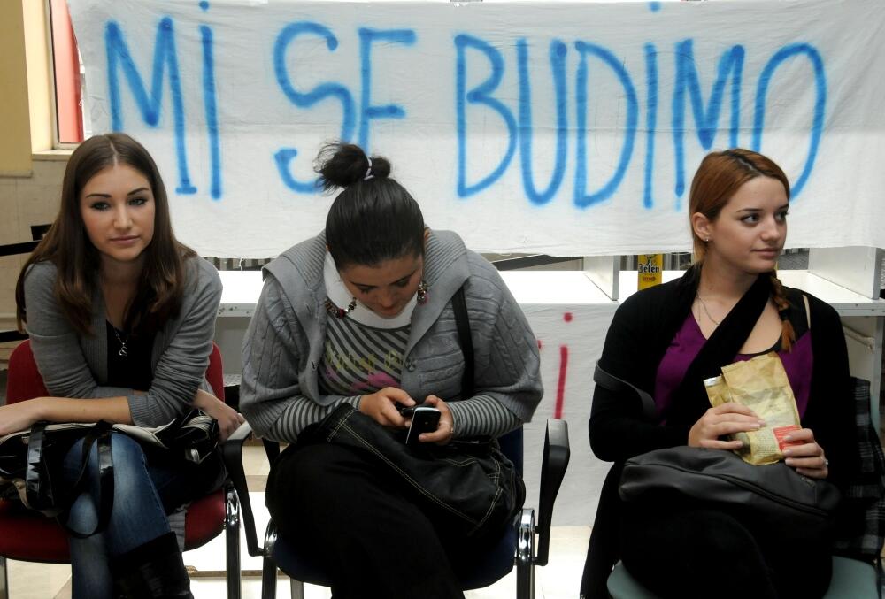 protest, studenti, FPN, Podgorica