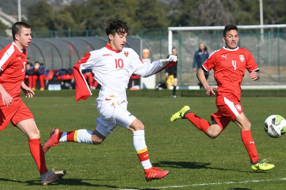 Sa utakmice Crna Gora - Srbija, Foto: FSCG