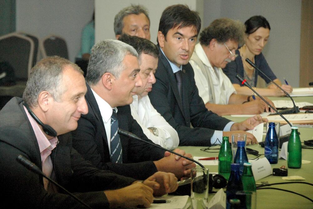 Mandić, Bulatović, Medojević, Foto: Luka Zeković