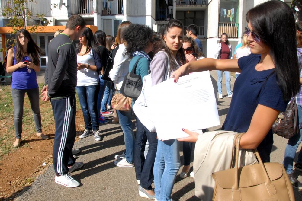 studentski protest u Podgorici, Foto: Zoran Đurić