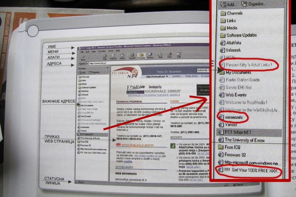 porno sadržaj, udžbenik, Foto: Facebook.com