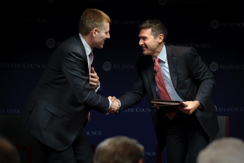 Igor Lukšić i Dejmon Vilson, Foto: Gov.me