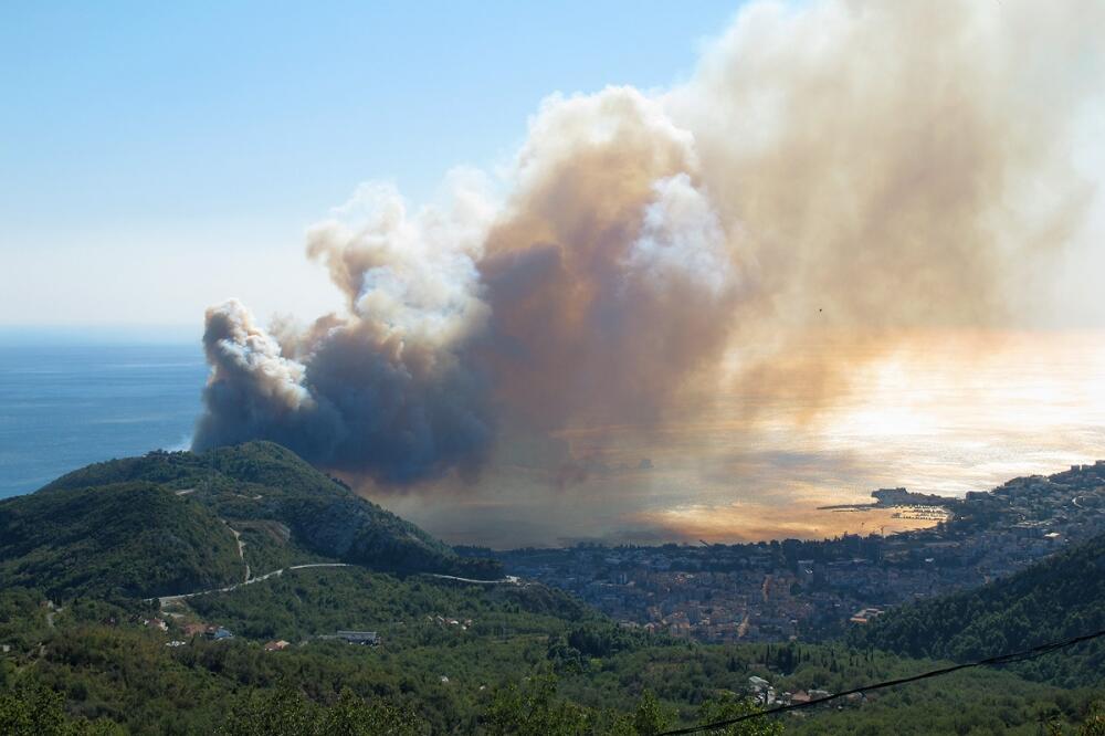 pozar, budva, Foto: Čitalac reporter