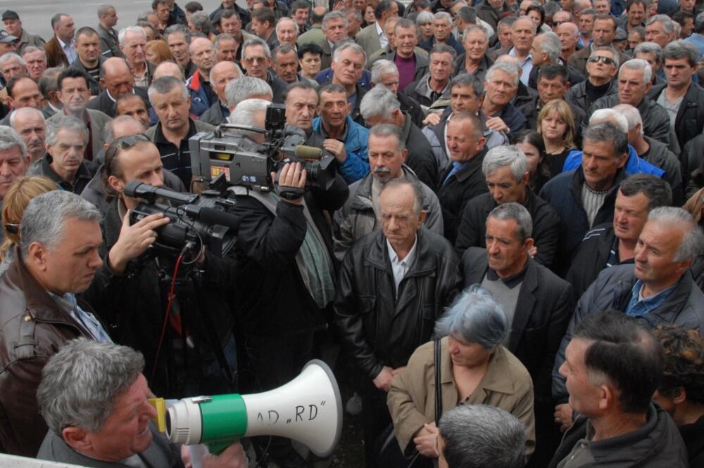 protest Radoje Dakić, Foto: Arhiva "Vijesti"