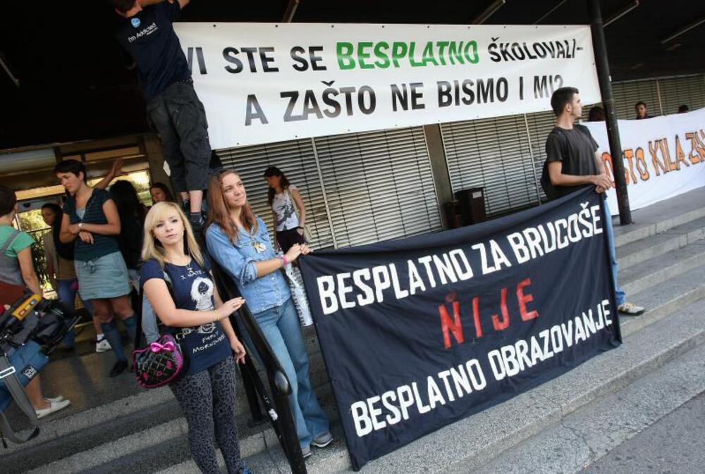 studentski protest u Zagrebu