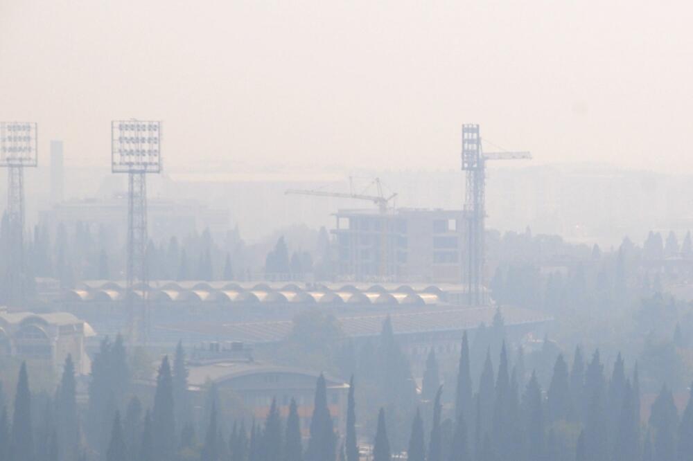 Podgorica, magla, Foto: Luka Zeković