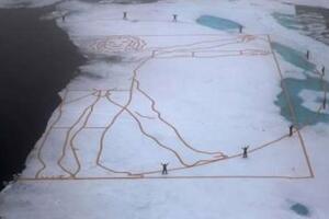 Da Vinčijev "Vitruvijev čovjek" na arktičkom ledu