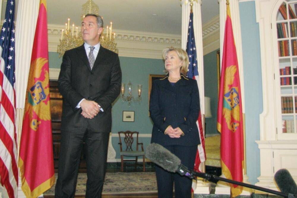 Milo Đukanović, Hilari Klinton, Foto: Arhiva "Vijesti"
