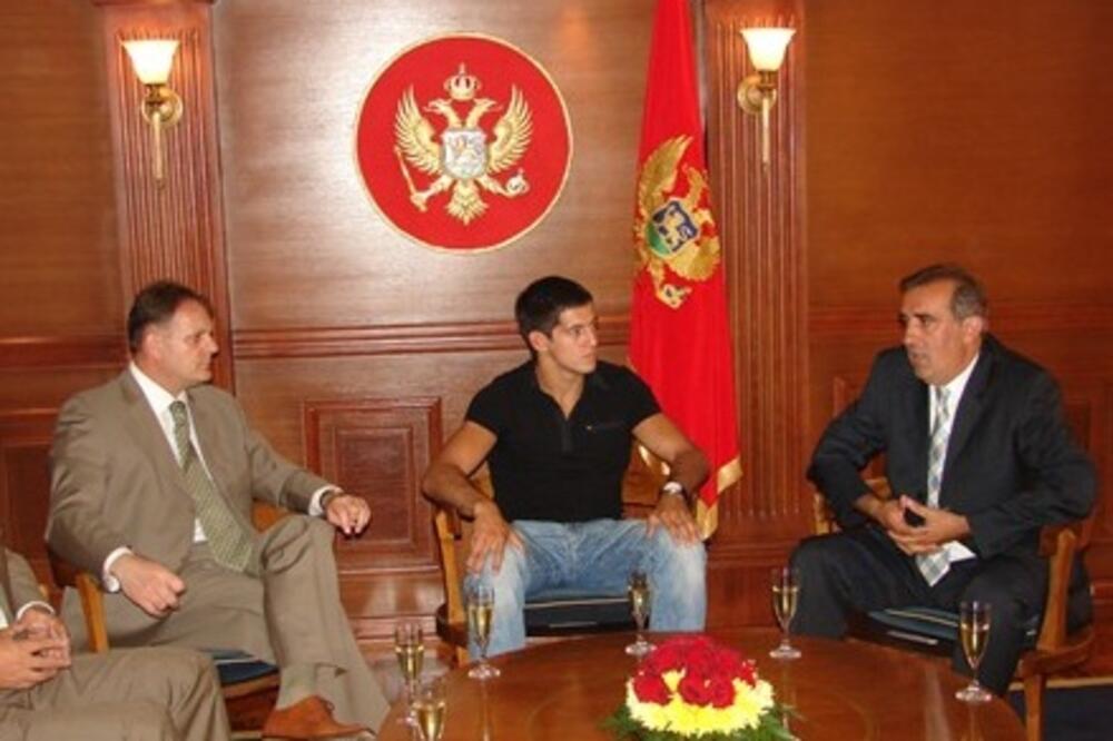 Srđan Mrvaljević prijem, Foto: Www.gov.me