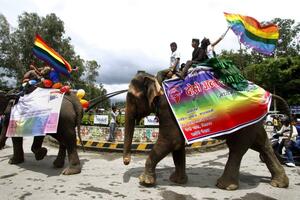 Gej parada u gradu Narajangandžu u Nepalu