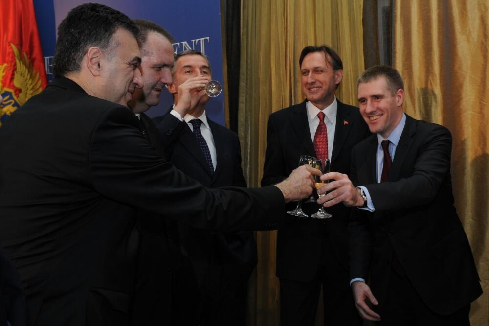 Vujanović, Šturanović, Đukanović, Lukšić, Krivokapić, Foto: Arhiva Vijesti